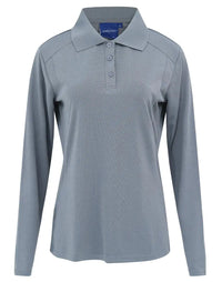 Women's Bamboo Charcoal Eco Fabric Long Sleeve Polo PS90 Winning Spirit