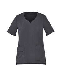 Biz Care Womens Tailored Fit Round Neck Scrub Top CST942LS - Simply Scrubs Australia