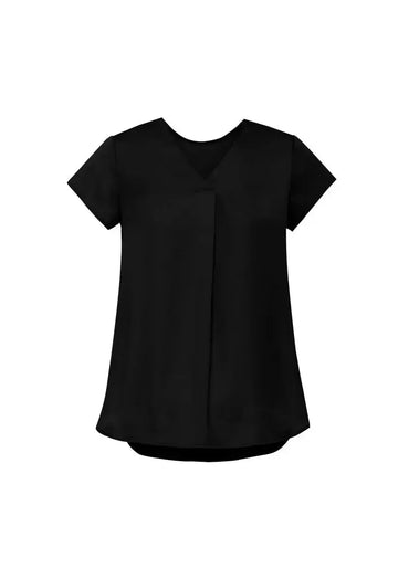 Biz Corporate's Women's Kayla V-Neck Pleat Blouse RB967LS
