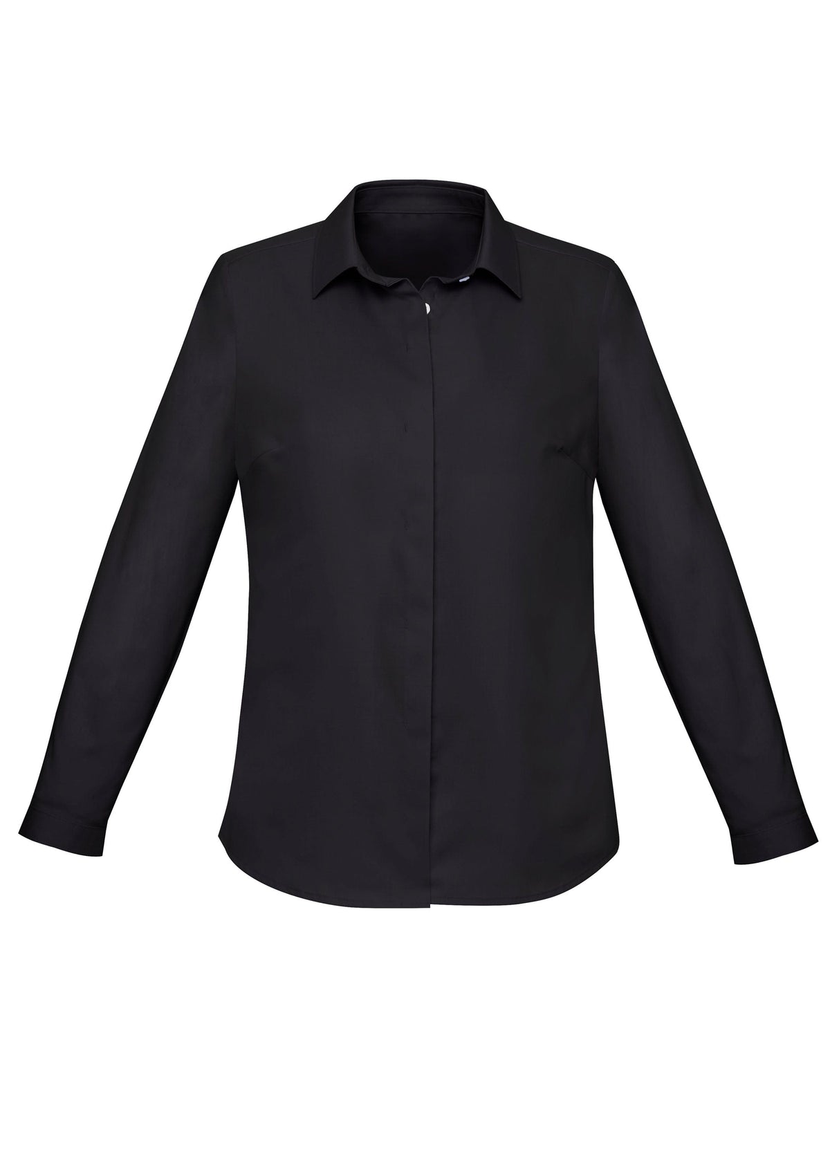 Biz Corporates Charlie Women's Long Sleeve Shirt RS968LL in Black