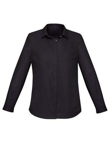 Biz Corporates Charlie Women's Long Sleeve Shirt RS968LL in Black