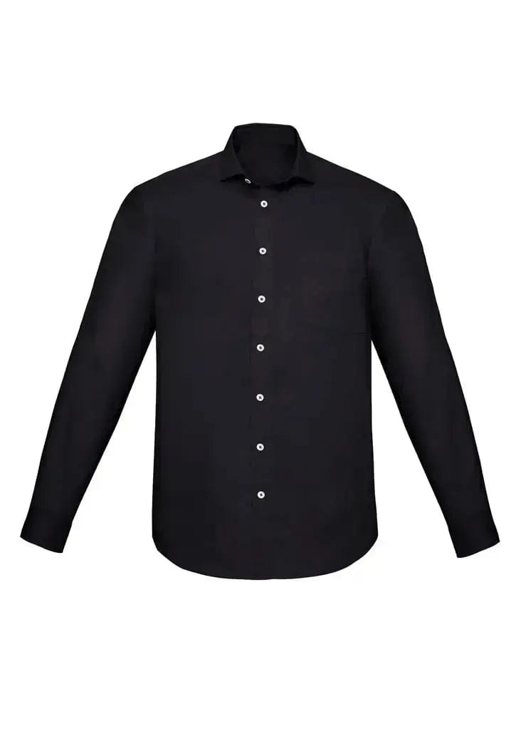 Biz Corporates Charlie Men's Classic Fit Long Sleeve Shirt RS968ML in Black