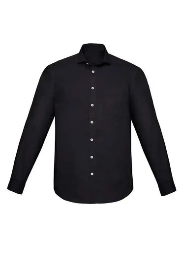 Biz Corporates Charlie Men's Classic Fit Long Sleeve Shirt RS968ML in Black
