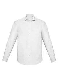 Biz Corporates Charlie Men's Classic Fit Long Sleeve Shirt RS968ML in White