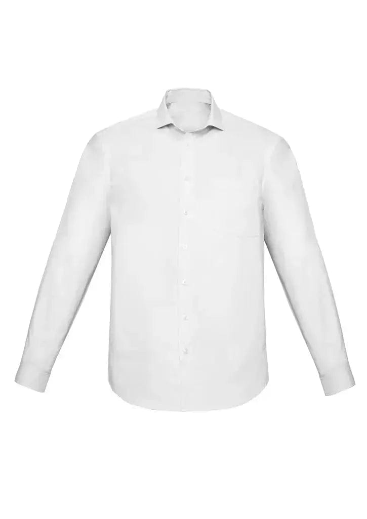 Biz Corporates Charlie Men's Classic Fit Long Sleeve Shirt RS968ML in White