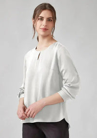 Biz Corporates Evelyn Long Sleeve Blouse RU569LL in Ivory