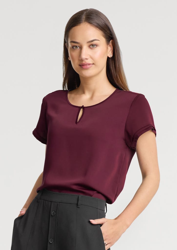 Biz Corporates Evelyn Short Sleeve Blouse RU569LS