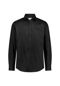 Biz Collection Men’s Fitzroy Classic Fit Long Sleeve Shirt S624M Black / XS