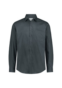 Biz Collection Men’s Fitzroy Classic Fit Long Sleeve Shirt S624M Slate / XS