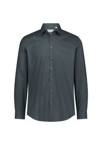 Biz Collection Men’s Fitzroy Slim Fit Long Sleeve Shirt S625M Slate / XS