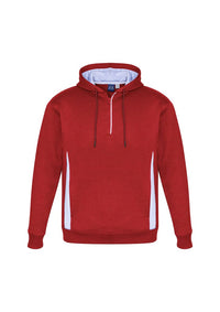 Biz Collection Adult's Renegade Hoodie SW710M in Red/White/Silver
