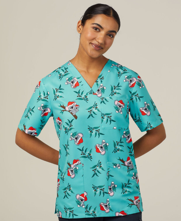 NNT Unisex Christmas Scrubs Top CATRGA - Simply Scrubs Australia