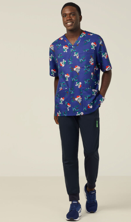 NNT Unisex Christmas Scrubs Top CATRGA - Simply Scrubs Australia