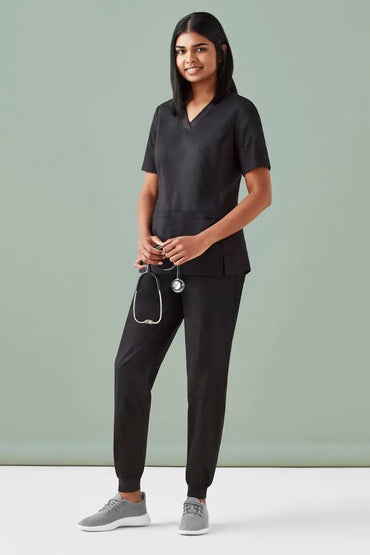 BizCare Riley Women's V-Neck Scrub Top CST043LS