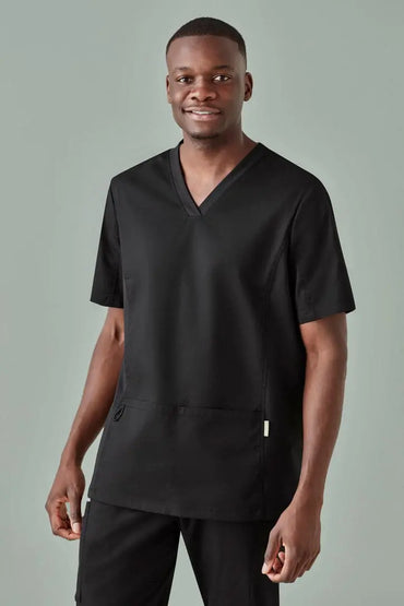 BizCare Men's Riley V-Neck Scrub Top CST043MS