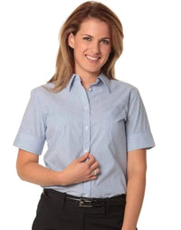 BENCHMARK Women's Balance Stripe Short Sleeve Shirt M8234