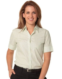 BENCHMARK Women's Balance Stripe Short Sleeve Shirt M8234