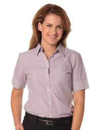BENCHMARK Women's Balance Stripe Short Sleeve Shirt M8234