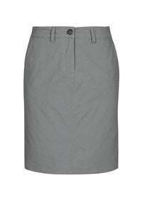 Biz Care Corporate Wear Grey / 6 Biz Collection Lawson Ladies Chino Skirt BS022L