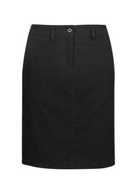 Biz Care Corporate Wear Black / 6 Biz Collection Lawson Ladies Chino Skirt BS022L