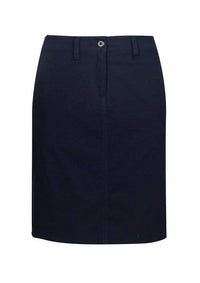 Biz Care Corporate Wear Navy / 6 Biz Collection Lawson Ladies Chino Skirt BS022L