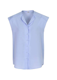 Biz Care Corporate Wear Ice Blue / 6 Biz Collection Lily Ladies S/S Blouse S013LS