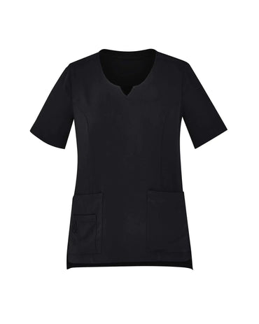 BizCare Women's  Avery Tailored Fit Round Neck Scrub Top CST942LS