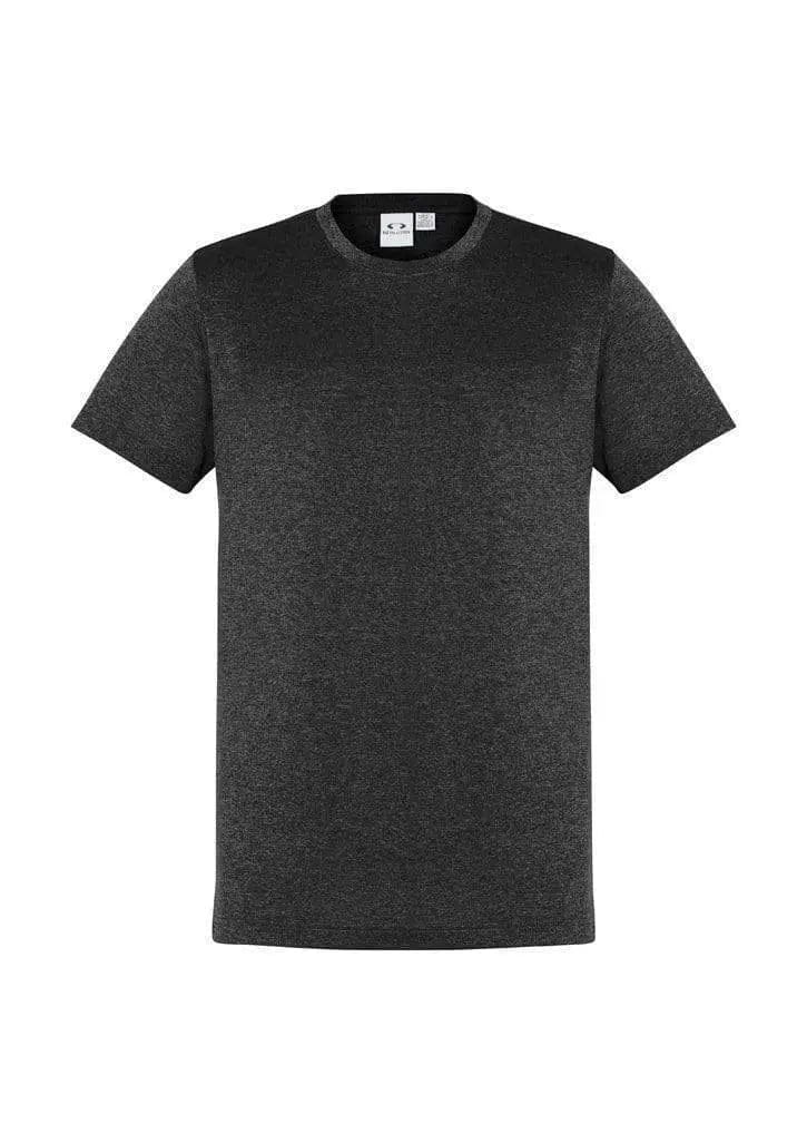 Biz Collection Men’s Aero Tee T800MS in Solid Black