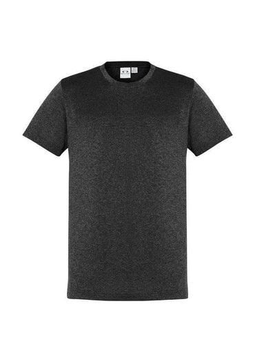Biz Collection Men’s Aero Tee T800MS in Solid Black