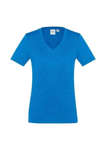 Biz Collection Women’s Aero Tee T800LS in Cyan