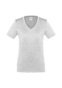 Biz Collection Women’s Aero Tee T800LS in Silver