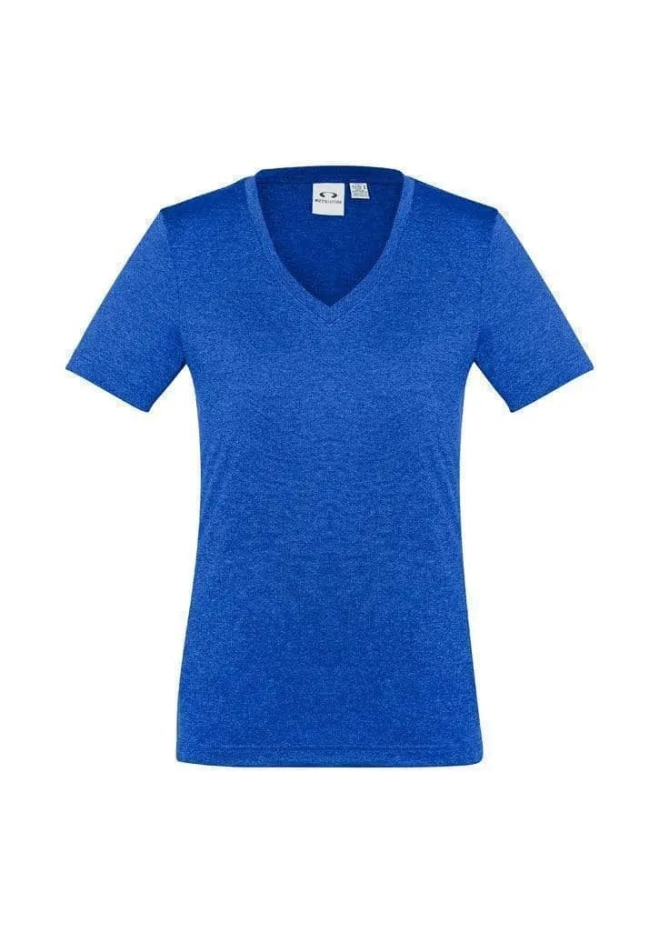 Biz Collection Women’s Aero Tee T800LS in Electric Blue