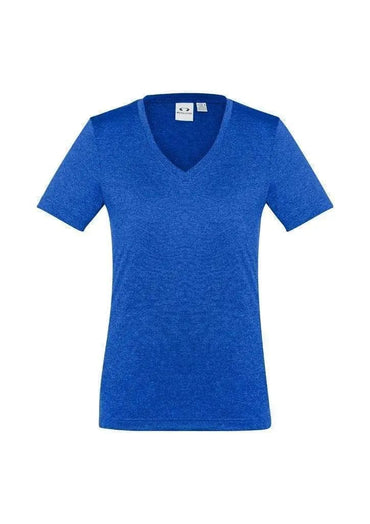 Biz Collection Women’s Aero Tee T800LS in Electric Blue