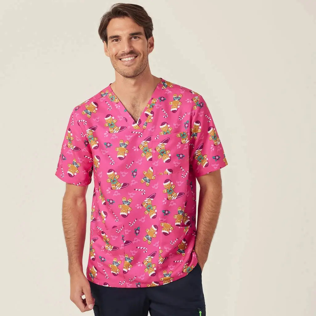 NNT Unisex Christmas Scrubs Top CATRGA  Simply Scrubs Australia