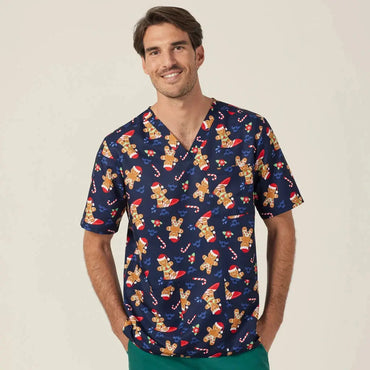 NNT Unisex Christmas Scrubs Top CATRGA  Simply Scrubs Australia