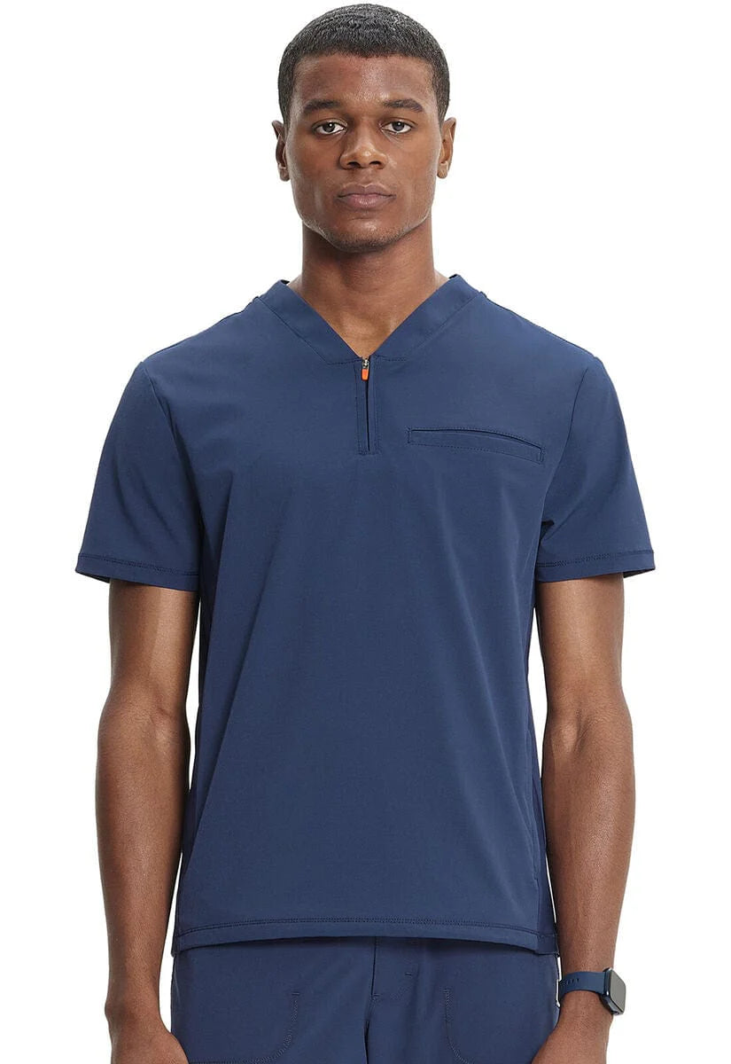 Cherokee Infinity Men's Zip Up Scrub Top IN702A