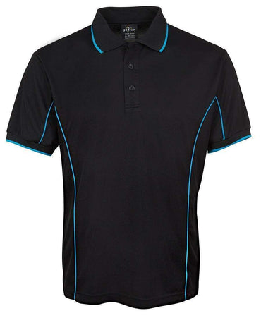 Jb's Wear Casual Wear Black/Aqua / S JB'S Short Sleeve Piping Polo 7PIP