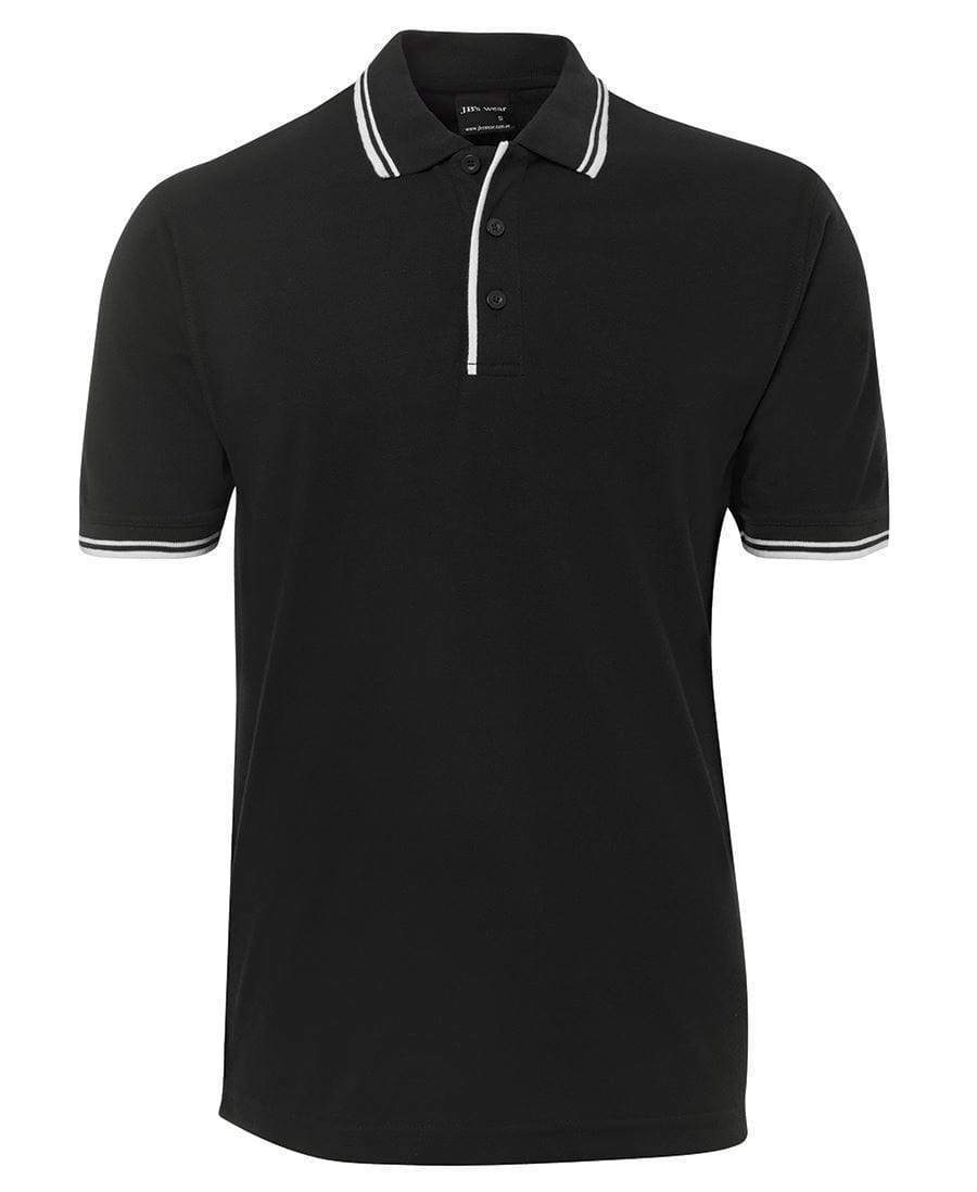 Jb's Wear Casual Wear Black/White / S Jb's Wear Contrast Polo 2CP