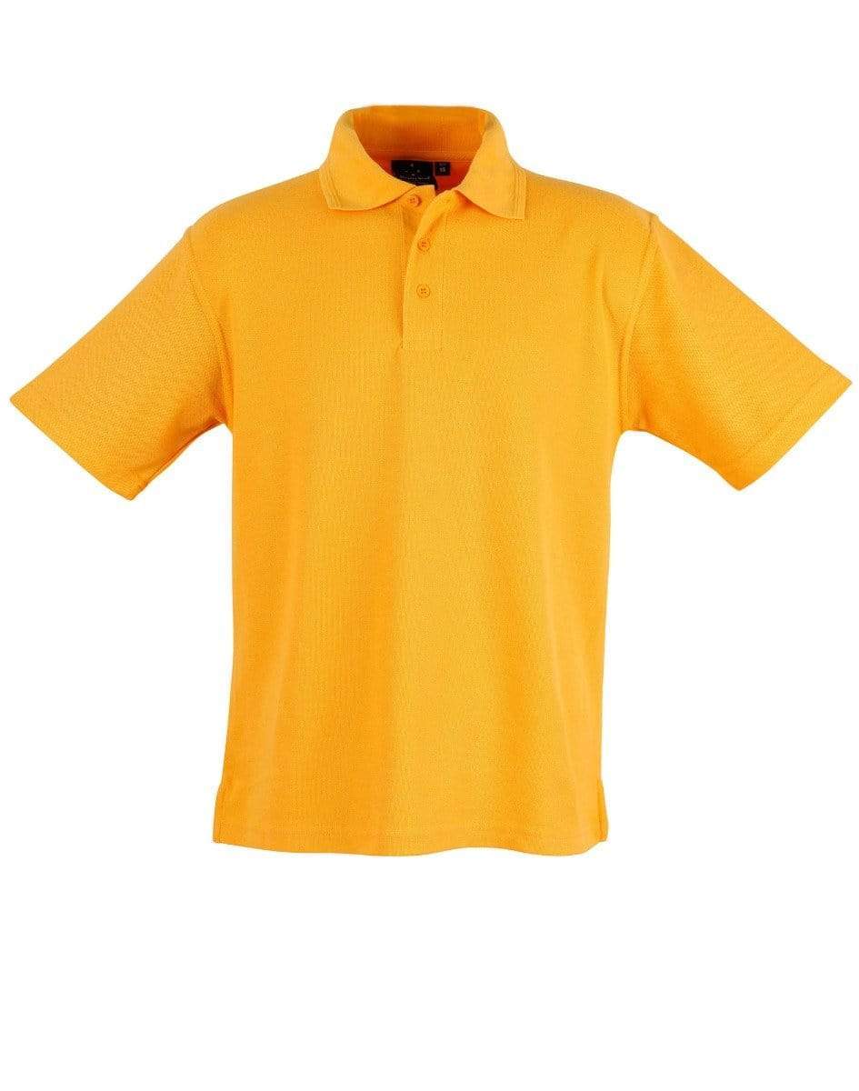 Winning Spirit Traditional Polo Shirt Unisex PS11 Casual Wear Winning Spirit Gold XS 