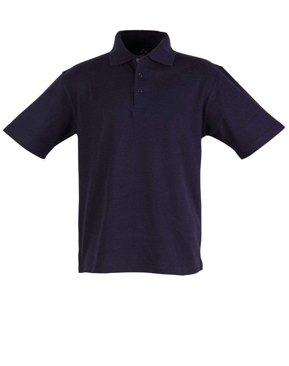 Winning Spirit Traditional Polo Shirt Unisex PS11 Casual Wear Winning Spirit Navy XS 