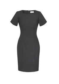 Biz Corporates Women's Short Sleeve Shift Dress 34012 - Simply Scrubs Australia