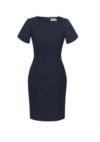 Biz Corporates Women's Short Sleeve Shift Dress 34012 - Simply Scrubs Australia