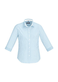 Biz Corporates Fifth Avenue Womens 3/4 Sleeve Shirt 40111 - Simply Scrubs Australia