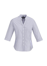 Biz Corporates Bordeaux Womens 3/4 Sleeve Shirt 40114 - Simply Scrubs Australia