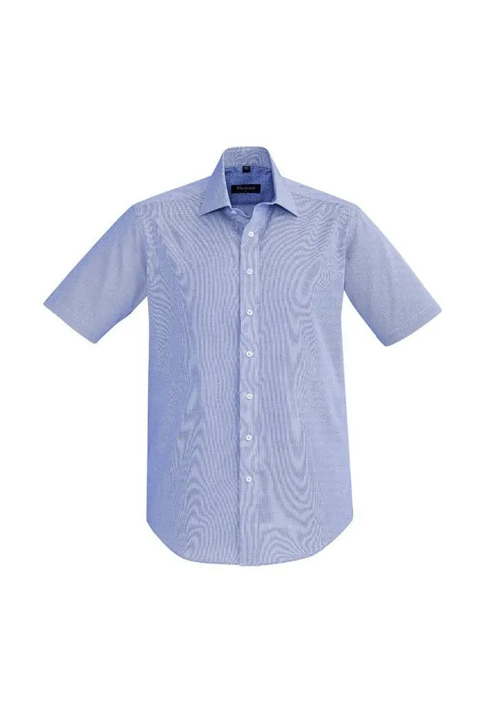 Biz Corporates Hudson Mens Short Sleeve Shirt 40322 - Simply Scrubs Australia