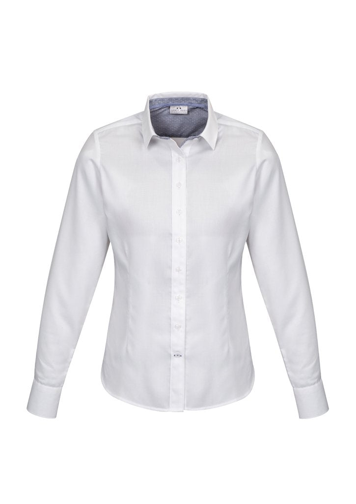 Biz Corporates Herne Bay Womens Long Sleeve Shirt 41820 - Simply Scrubs Australia