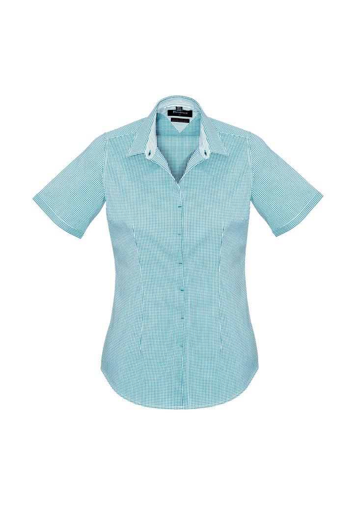 Biz Corporates Newport Womens Short Sleeve Shirt 42512 - Simply Scrubs Australia
