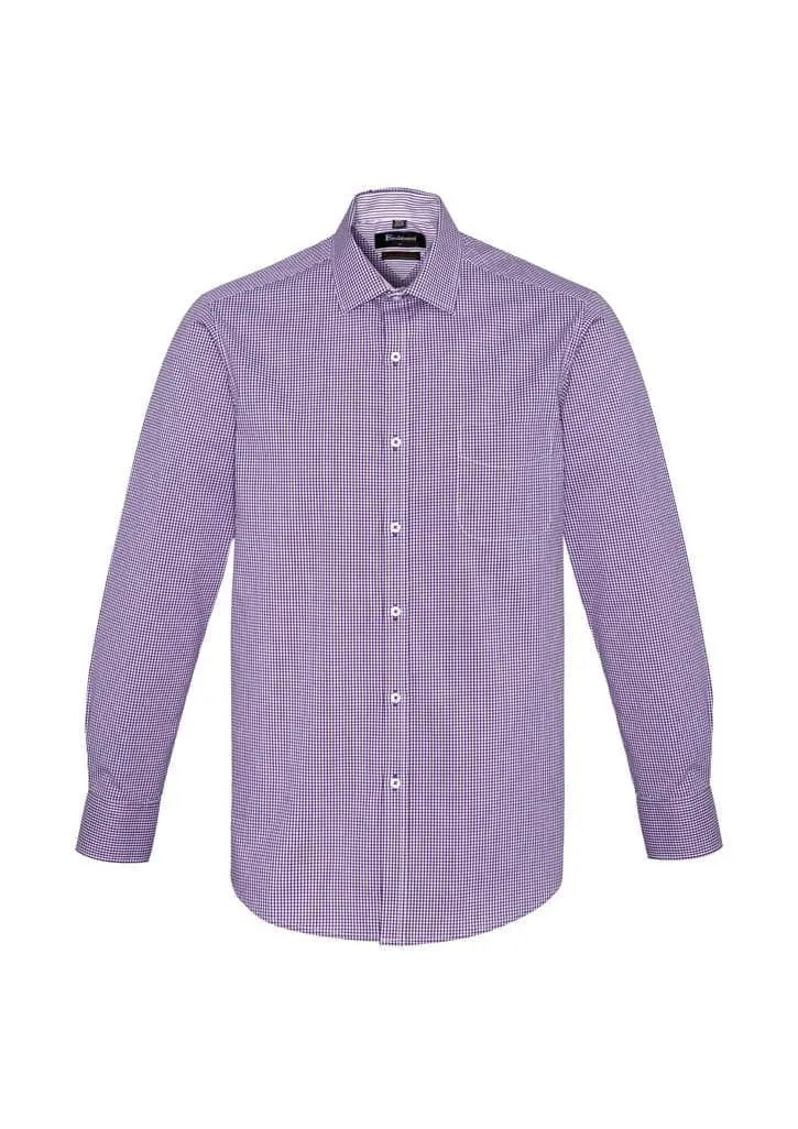 Biz Corporates Newport Mens Long Sleeve Shirt 42520 - Simply Scrubs Australia