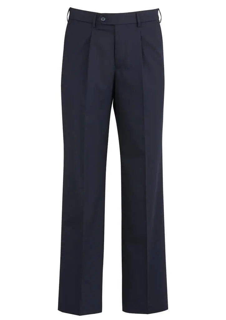 Biz Corporates Mens One Pleat Pant 74011R - Simply Scrubs Australia