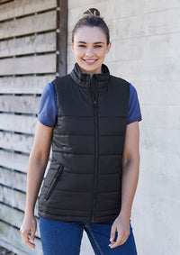 Biz Collection Women’s Alpine Puffer Vest J211L - Simply Scrubs Australia